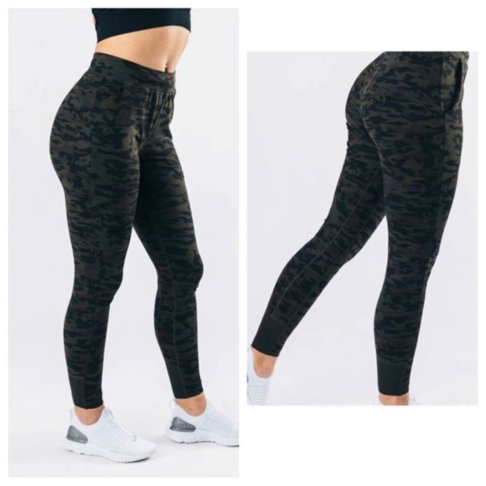 Alphalete Camo Green Pro- Elite Drawstring Waist Jogger Pants Size Small